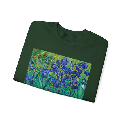 Irises by Vincent Van Gogh Heavy Blend™ Crewneck Sweatshirt