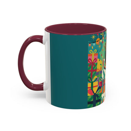 🎄✨ The Lady Of The Christmas Ornament Colorful Mug – Art Deco Holiday Fantasy