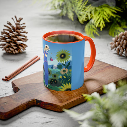 The Secret Language Of Flowers Colorful Mugs – Art Deco Botanical Elegance