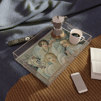 Les Femmes Fatales by Gerda Wegener Acrylic Serving Tray