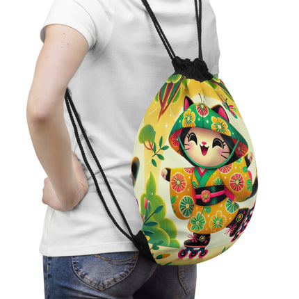 Firefly Dance on Wheels Drawstring Bag