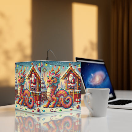 Playful Dragon's Christmas Light Cube Lamp