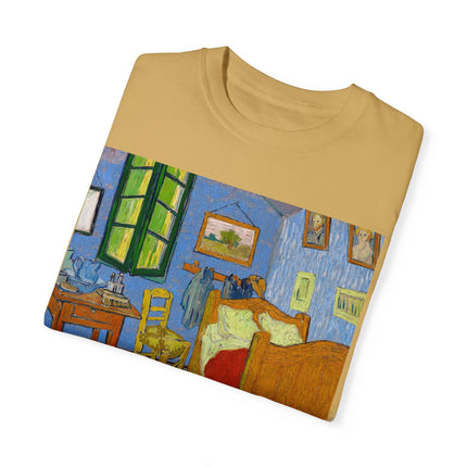 The Bedroom by Vincent van Gogh Unisex Garment-Dyed T-shirt
