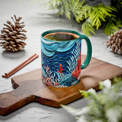 Enchanting Underwater Scene Colorful Mugs (11oz, 15oz)