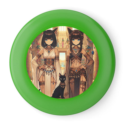 Egyptian Priestess Cats Wham-O Frisbee – Sacred Guardians & Desert Power