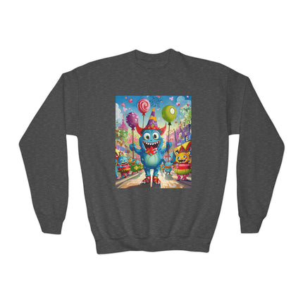 Monster Parade Madness Youth Crewneck Sweatshirt