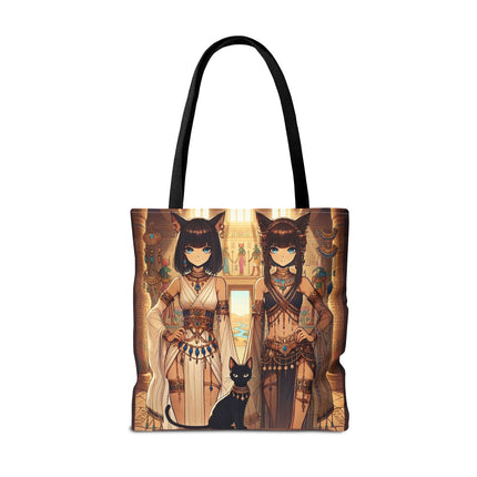 The Egyptian Priestess Cats Tote Bag – Temple Guardians & Ancient Grace