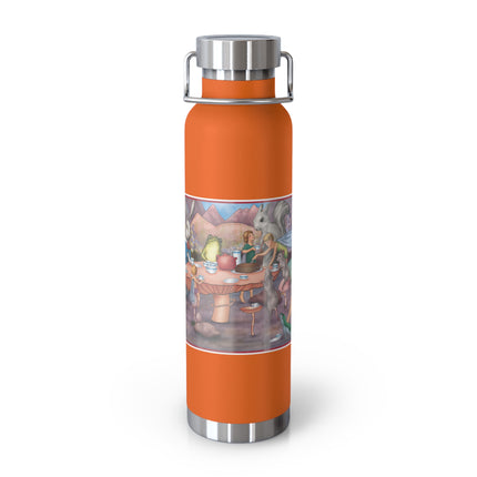 A Fairy's Whimsical Tea Party Copper Vacuum Insulated Bottle, 22 oz