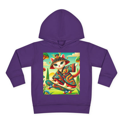 Dragon Dance on Wheels Toddler Pullover Fleece Hoodie