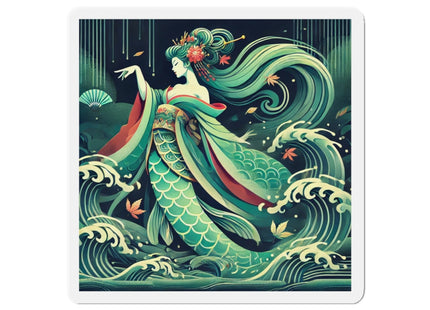 Mermaid Queen Rising from the Deep Die-Cut Magnets (5 Sizes)