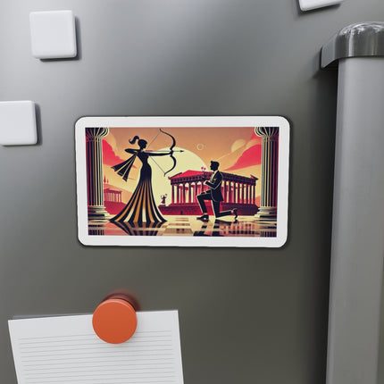 Art Deco Valentine's Romance Die-Cut Magnets (5 Sizes)