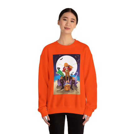 Moonlit Pirate Halloween Unisex Heavy Blend™ Crewneck Sweatshirt