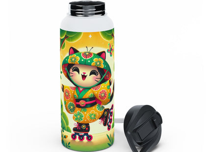 Firefly Dance on Wheels Stainless Steel Water Bottle, Standard Lid
