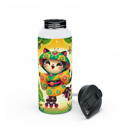 Firefly Dance on Wheels Stainless Steel Water Bottle, Standard Lid