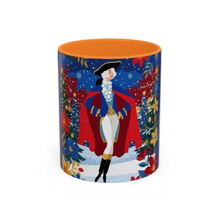 🎭❄️ The Christmas Masquerade Lady Colorful Mug – Art Deco Holiday Fantasy