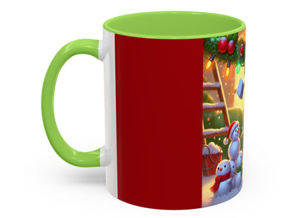 Naughty or Nice Kitten Christmas Colorful Mugs (11oz, 15oz)