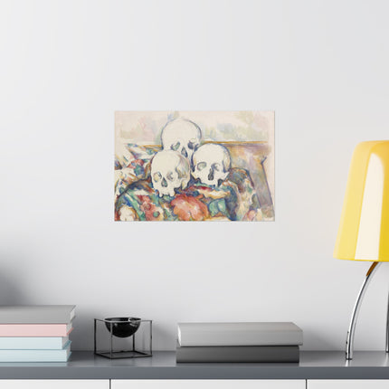The Three Skulls by Paul Cézanne Matte Horizontal Posters