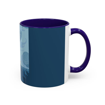 Siren of the Waves Colorful Mugs – Dramatic Sea Power & Bold Elegance