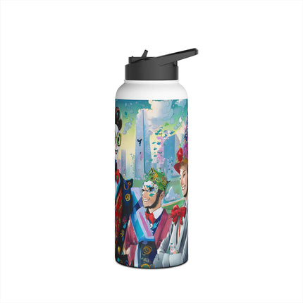 Cyber Punk Robots Stainless Steel Water Bottle