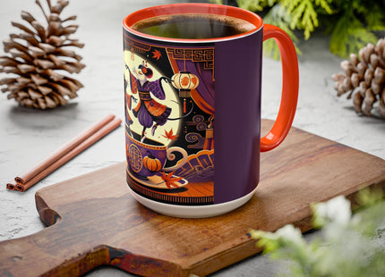 Theatrical Halloween Mice on Teacup Colorful Mugs (11oz, 15oz)
