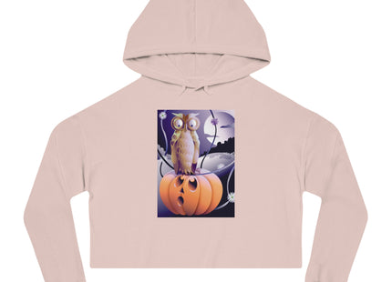 The Startled Pumpkin Women’s Cropped Hooded Sweatshirt