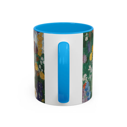 Flowers on the Mountain by August Babberger Colorful Mugs (11oz, 15oz)