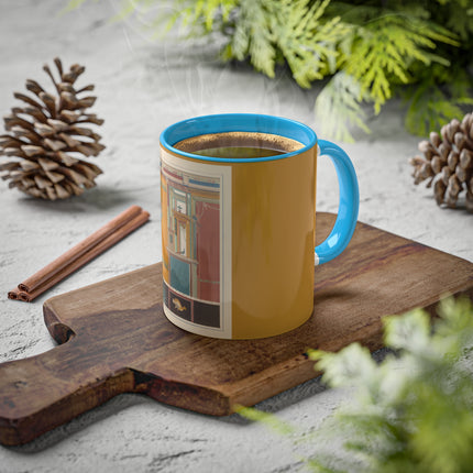 Pompeii Walls Pl.20 by Victor Steeger Colorful Mugs, 11oz