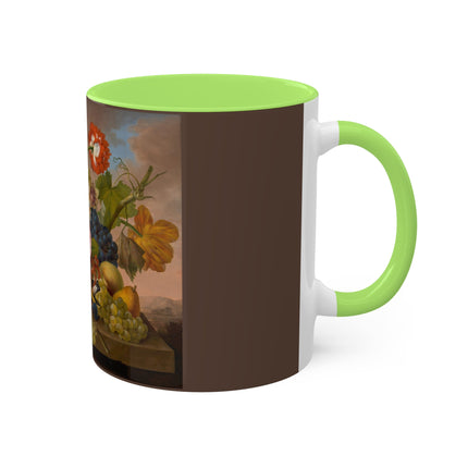 Floral Still Life by Franz Xaver Petter Colorful Mugs, 11oz