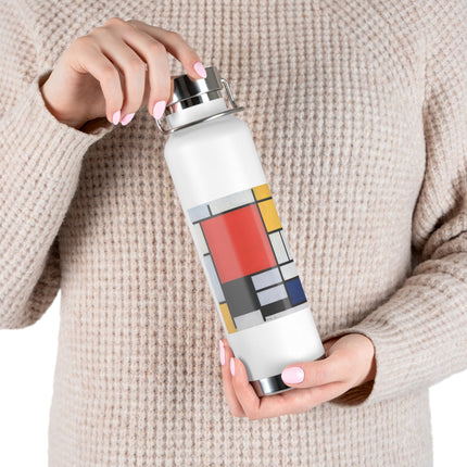 Composition with Red, Yellow, Blue, and Black by Piet Mondrian Copper Vacuum Insulated Bottle, 22oz