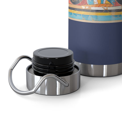 Reproduction of S-Spiral Frieze by Emile Gilliéron Copper Vacuum Insulated Bottle, 22oz