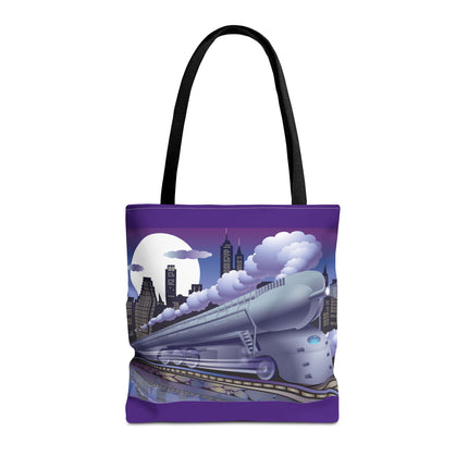 The Art Deco Bullet Train Tote Bag (AOP)