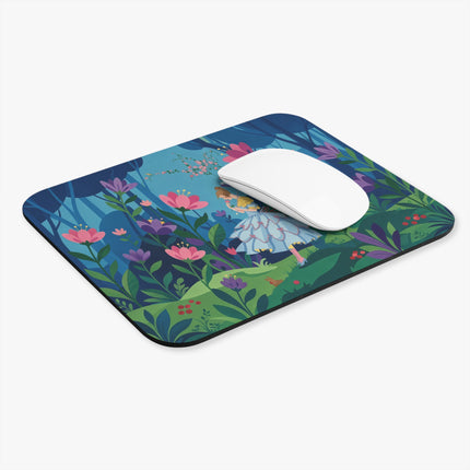 🌸☂️ The Lady Of The Secret Garden Mouse Pad – Art Deco Floral Fantasy