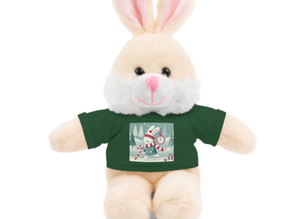 Candy Cane Timekeeper Bunny Stuffed Animals with Tee