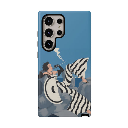 Art Deco Smoker Phone Case – Glamorous Lounging & Timeless Allure