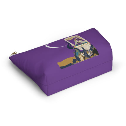 Moonlit Reverie Pavilion Cosmetic Bag – Art Deco Elegance & Mystical Serenity