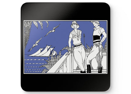 Coastal Elegance Corkwood Coaster Set