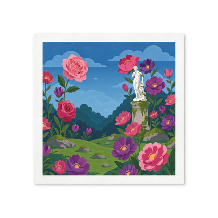 🌸🌹 The Enchanted Rose Garden Napkins – Whimsical Floral Elegance
