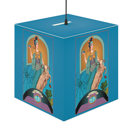 March & Aquamarine Zodiac Light Cube Lamp