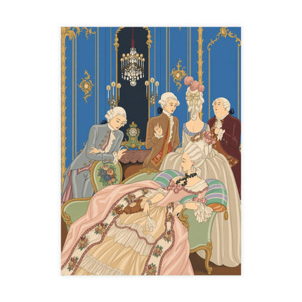 🌹👑 The Dangerous Liaisons Salon Postcards With Envelopes – George Barbier Rococo Elegance
