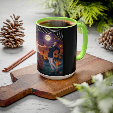 🏹🎃 Cupid's Arrow At Pumpkin Moon Manor Colorful Mug – Romantic Halloween Charm