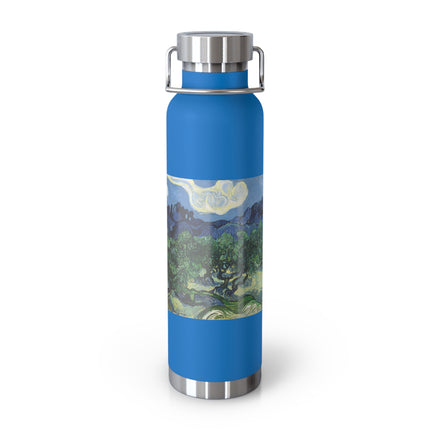 Olive Trees by Vincent Van Gogh Copper Vacuum Insulated Bottle, 22oz