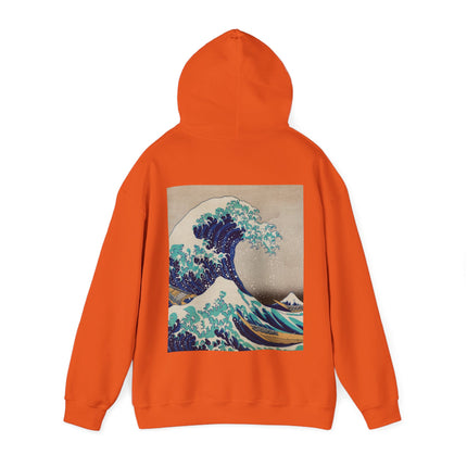The Great Wave off Kanagawa by Katsushika Hokusai Heavy Blend™ Hooded Sweatshirt