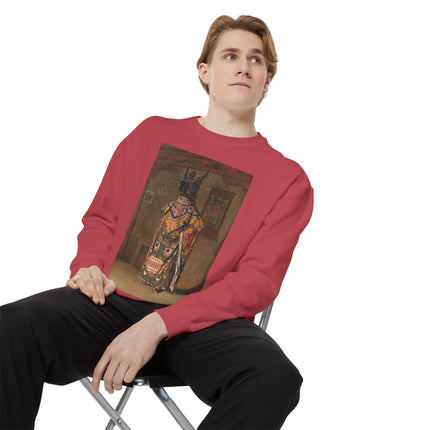 A Buddhist Lama by Vasily Vereshchagin Garment-Dyed Sweatshirt