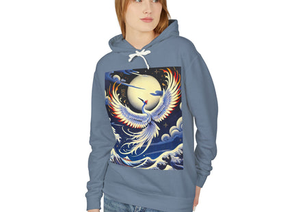 Majestic White Crane Hoodie