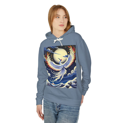 Majestic White Crane Hoodie