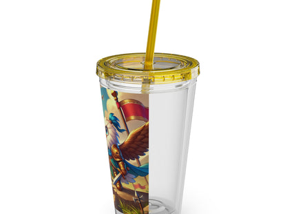 Watchful Guardian Sunsplash Tumbler with Straw, 16oz