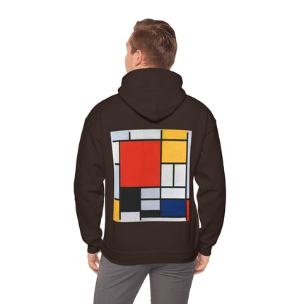 Composition with Red, Yellow, Blue, and Black by Piet Mondrian Heavy Blend™ Hooded Sweatshirt