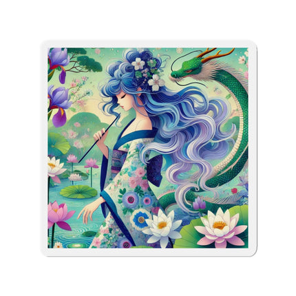 Fairy of the Koi Pond Die-Cut Magnets (5 Sizes)