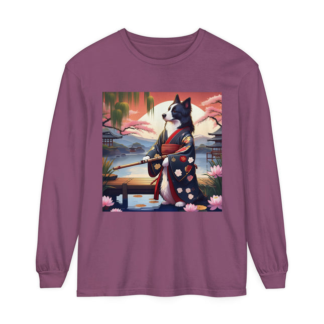 Border Collie Warrior Long Sleeve T-Shirt