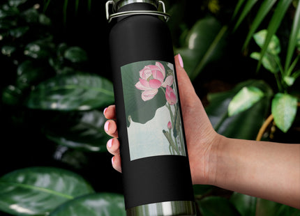 Blooming Lotus Flowers by Ohara Koson Vacuum Insulated Bottle, 22oz
